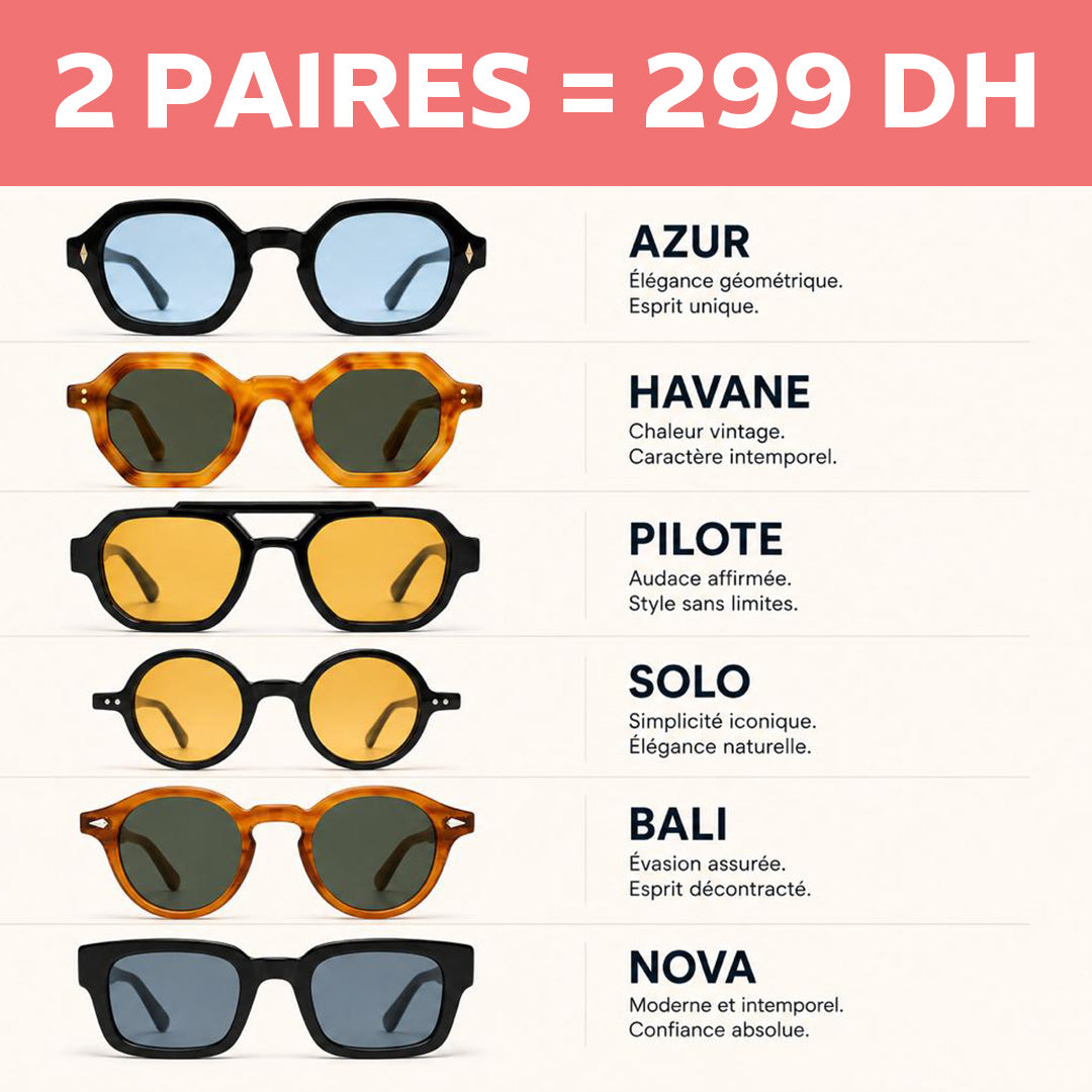 OFFRE 2 PAIRES 299DH