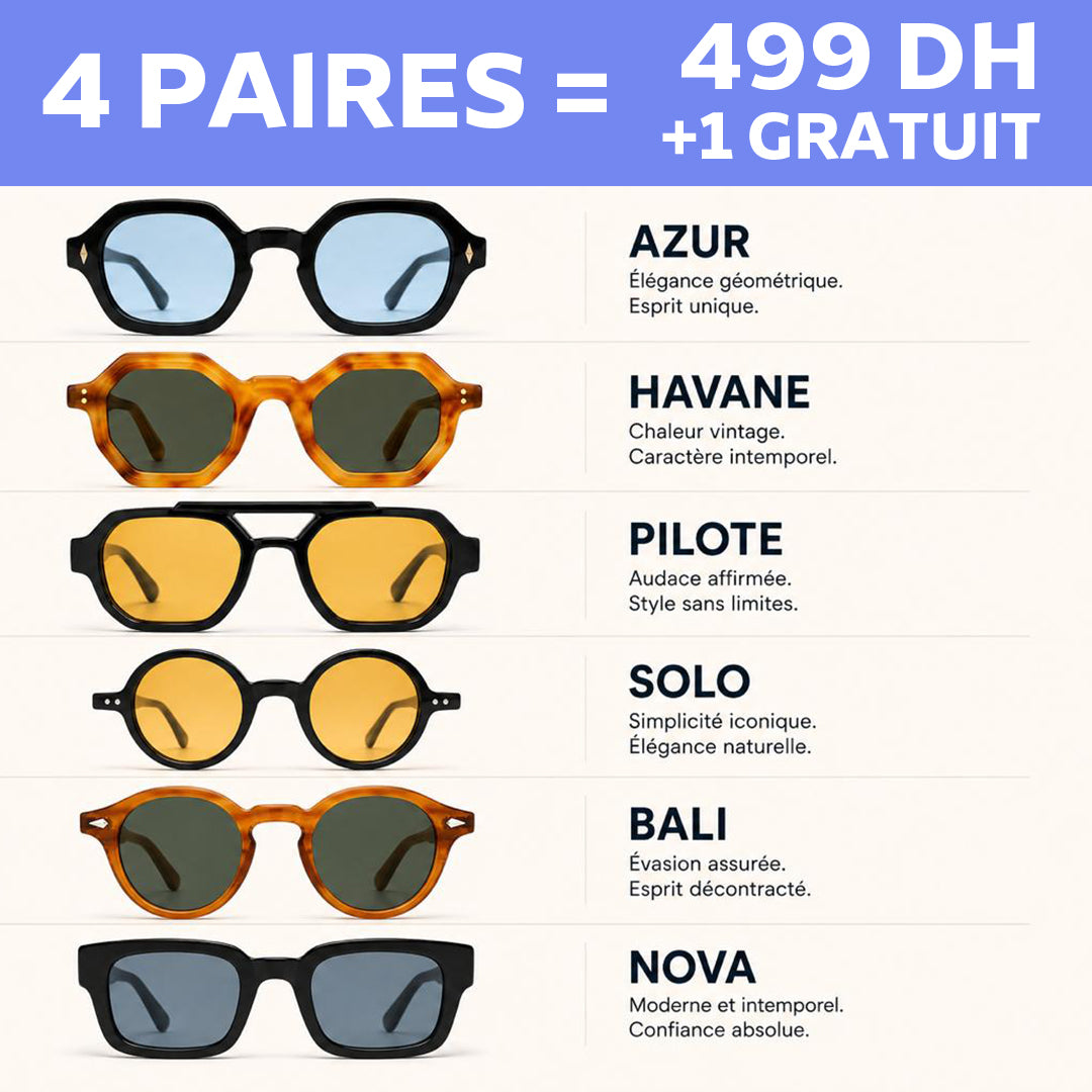 OFFRE 4 PAIRES + 1 GRATUT
